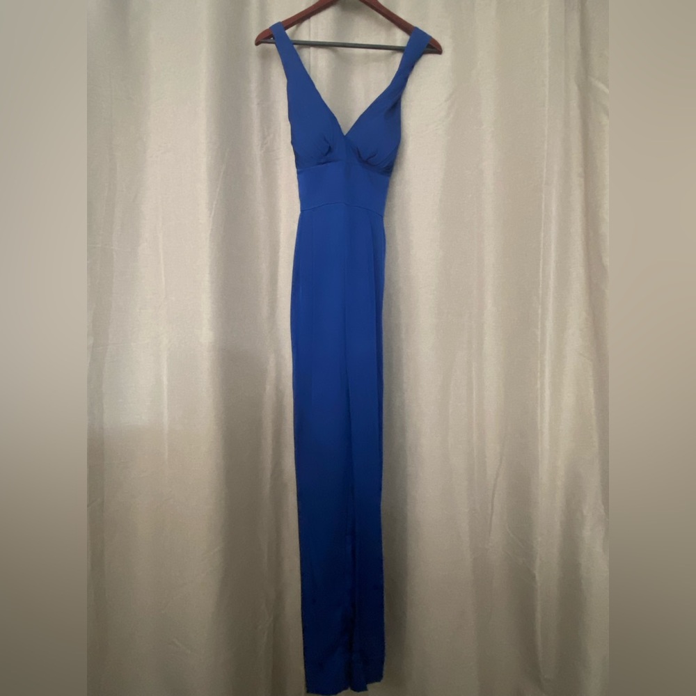 NWT Catherine Malandrino Blue Jumpsuit, US 4